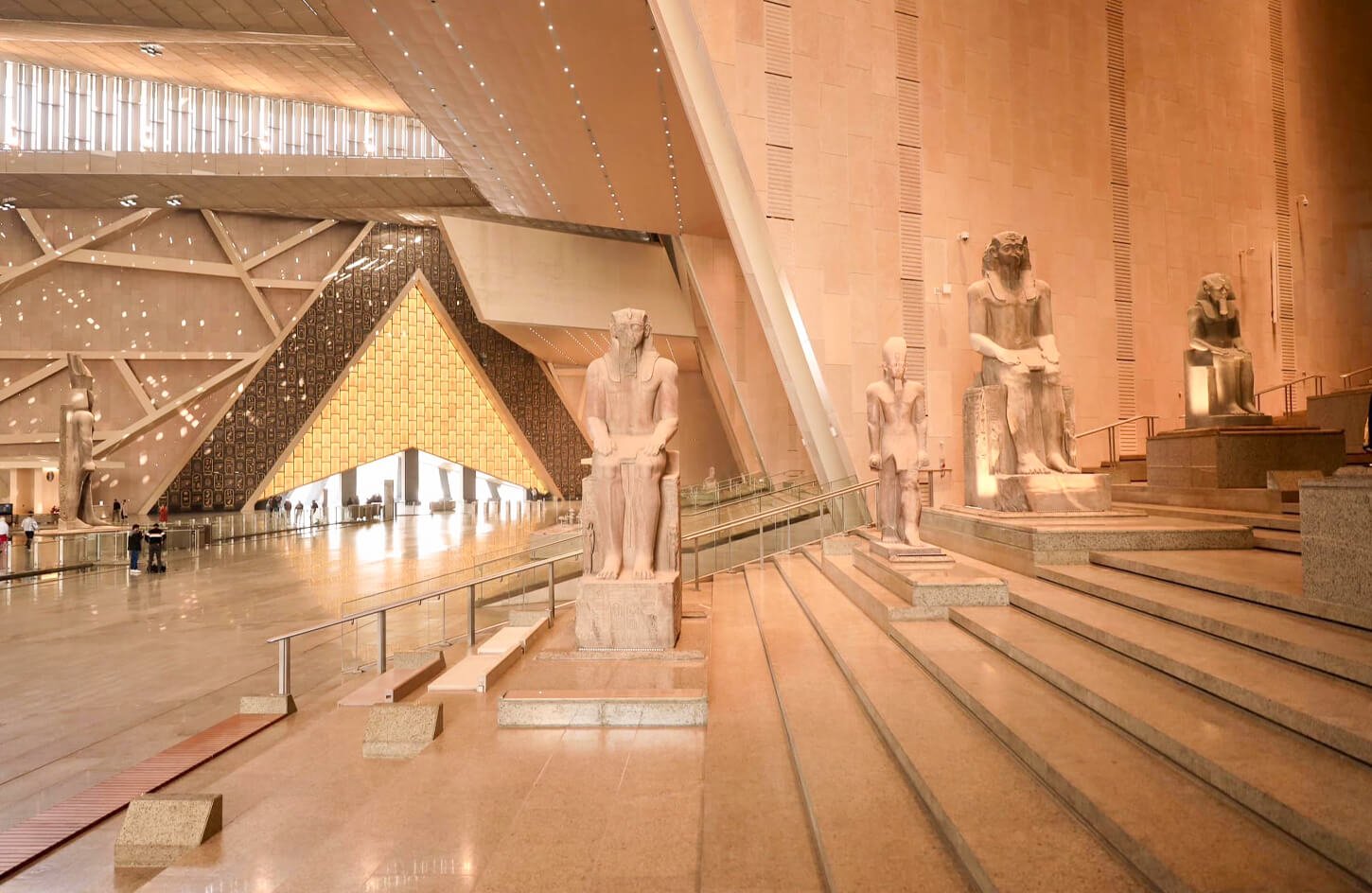 Discover the Grand Egyptian Museum | Amazing shot from inside the Grand Egyptian Museum Grand Egyptian Museum